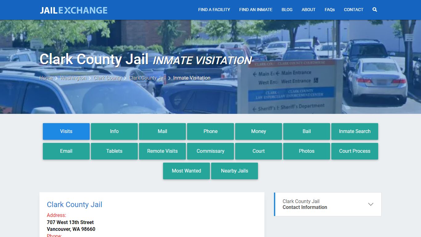 Inmate Visitation - Clark County Jail, WA - Jail Exchange